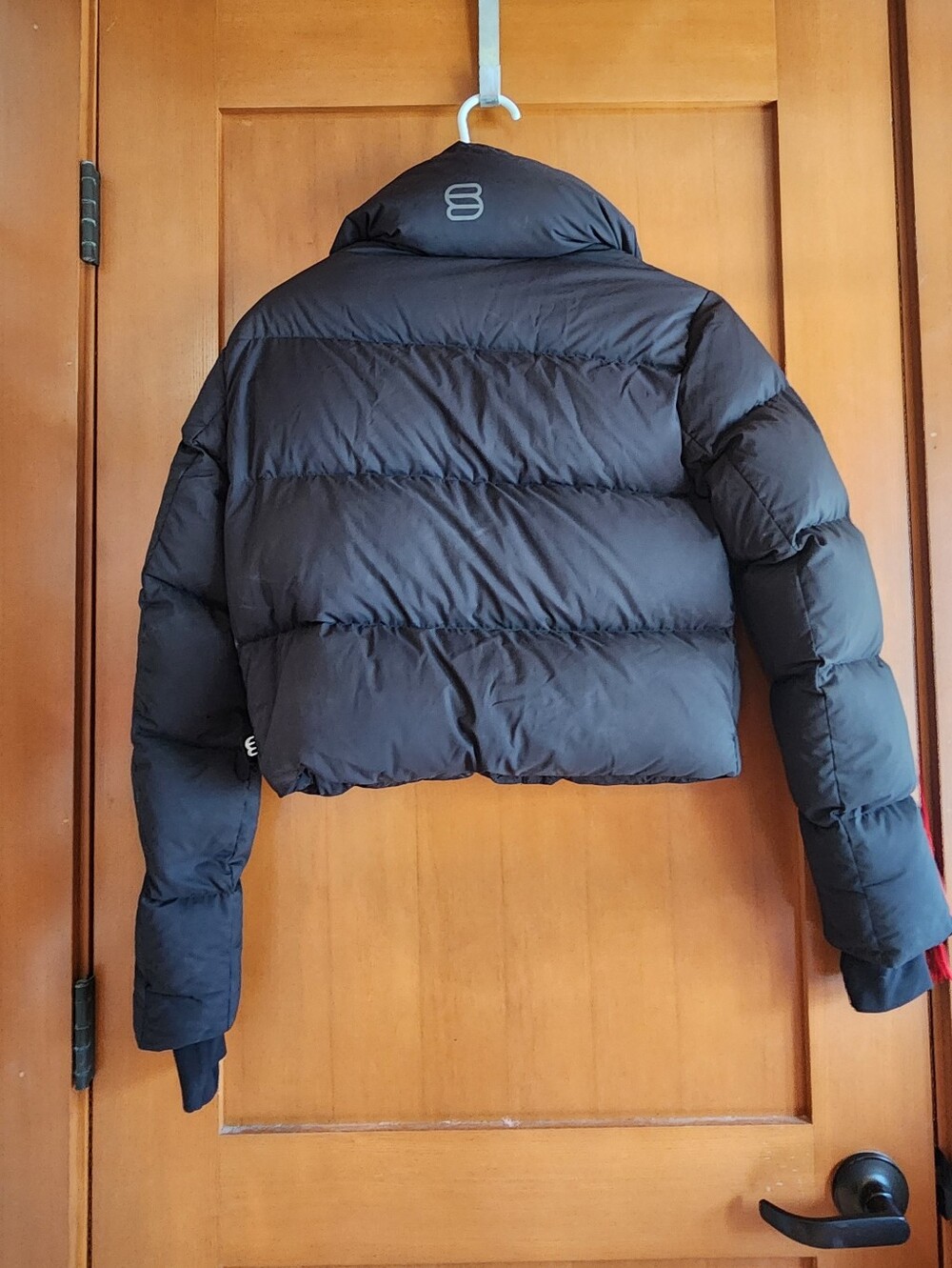 ARITZIA Super Apres Puff Women's Black Cropped Puffer Jacket Xs - Picture 2 of 11